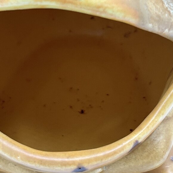 Vintage Big Mouth Frog Sponge Scrubbie Holder in Speckled Yellow - Picture 7 of 7